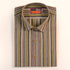 Casual White Multicoloured Stripe